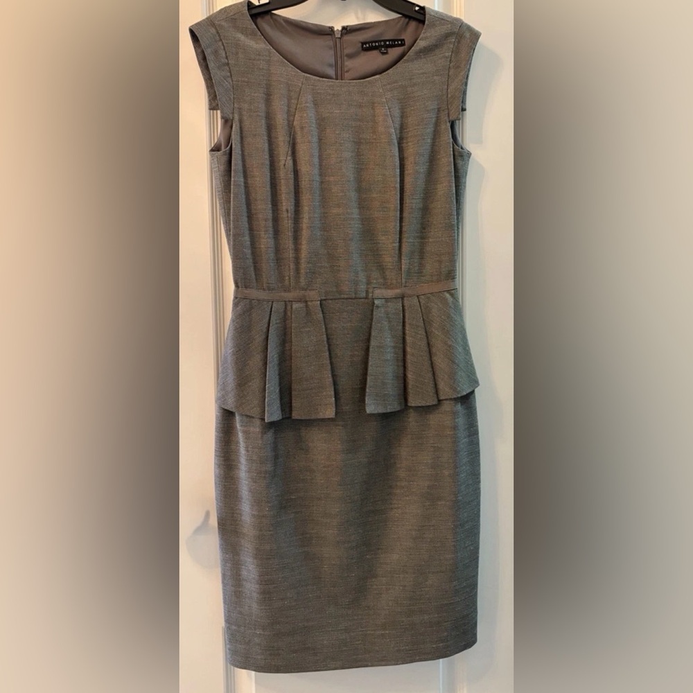 ANTONIO MELANI Charcoal Midi Dress